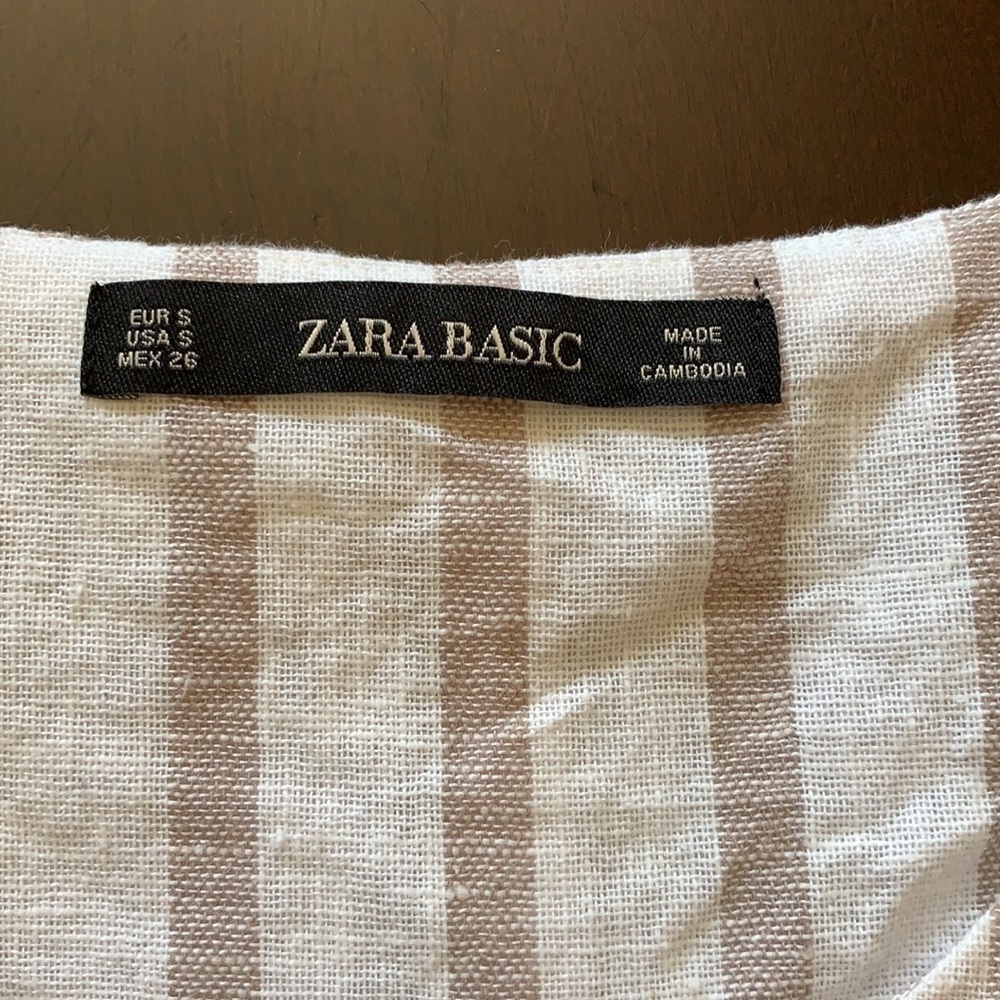 Zara Basic Striped Sleeveless Top, S - Picture 5 of 5